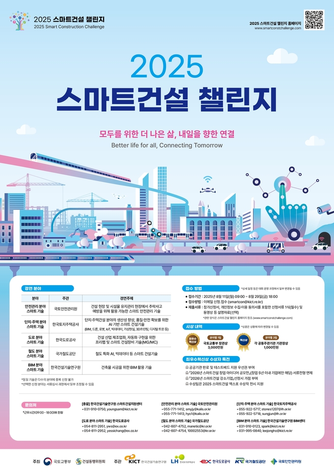 2025 스마트건설 챌린지 포스터