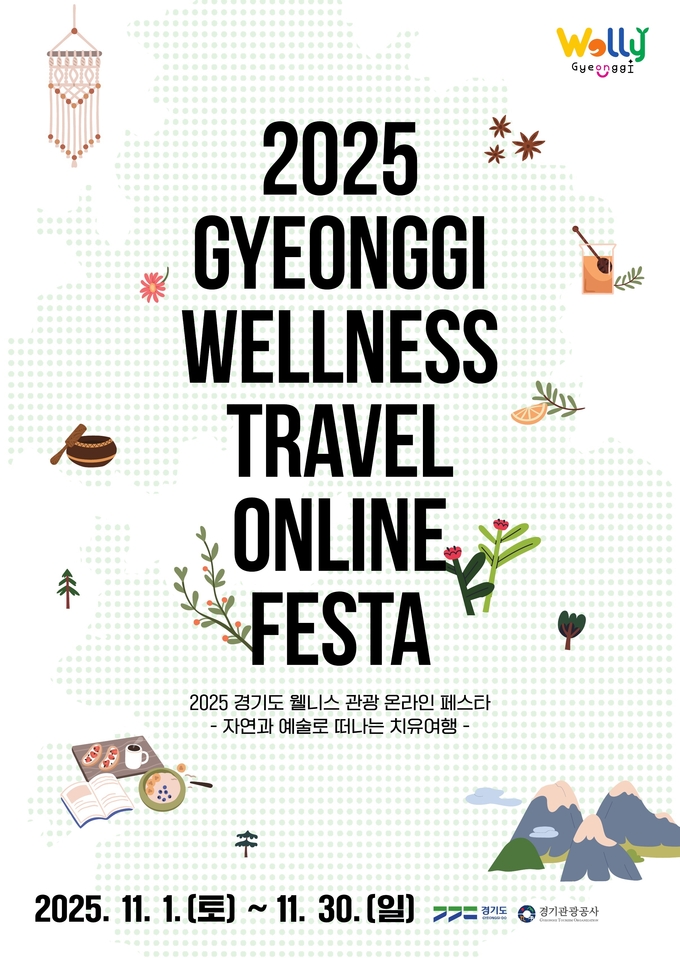 2025 경기도 웰니스 관광 온라인 페스타_포스터