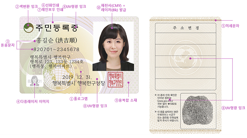 ‘가짜 주민등록증’ 육안 식별 요령…“만져보고 기울여보세요”